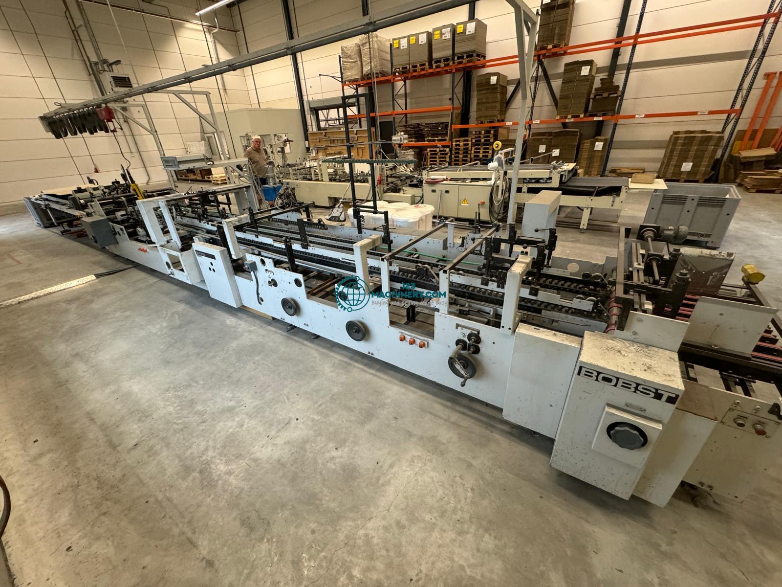 Show advert Bobst Domino 100 M folding glueing machine